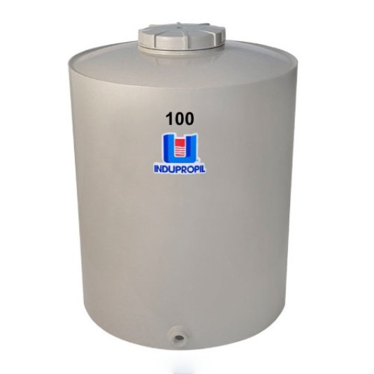 Pipa Polipropileno Fundo Plano 100 Litros Bege