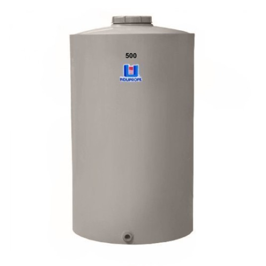 Pipa Polipropileno Fundo Plano 500 Litros Bege