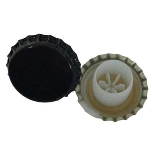 Tampa Champagne 29mm Com Bidule Blindo Integrado Preta