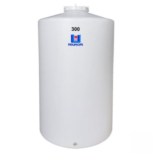 Pipa Polietileno Fundo Plano Rotomoldada 300 Litros Branca