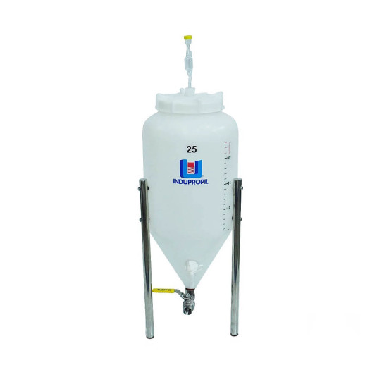 Fermentador Cônico Roto Plus 25 Litros Branco com Pé Geladeira