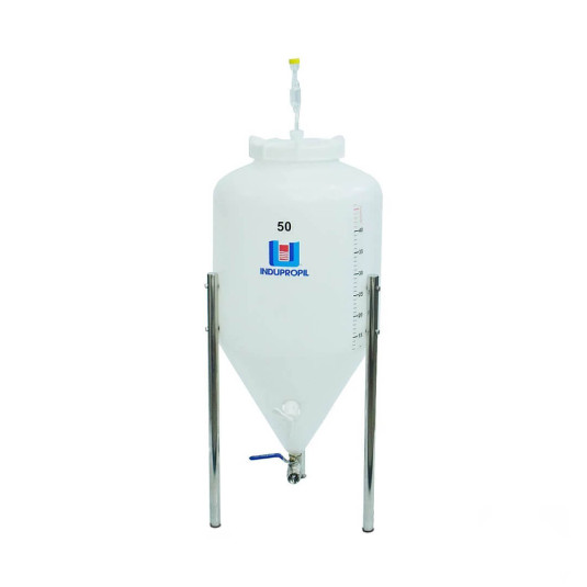 Fermentador Cônico Roto Plus 50 Litros Branco com Pé Geladeira