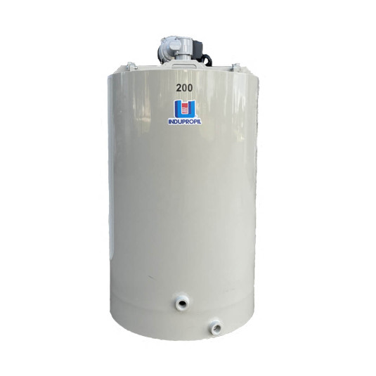 Tanque Misturador Fundo Cônico com Agitador Inox 200L