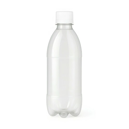Garrafa PET Cristal 900ml com Tampa 110un