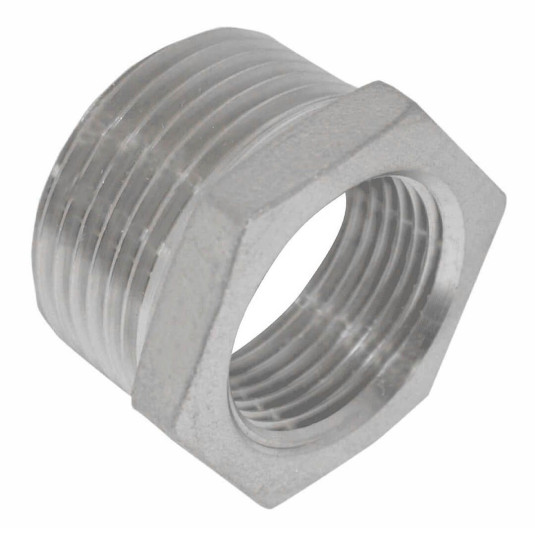Bucha Redução Inox - Rosca 1" x 3/4"