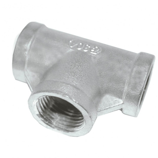 Tee Fêmea Inox 304 - BSP 3/8