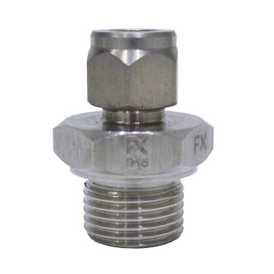 Conector Macho Dupla Anilha 1/2 OD x 1/2"