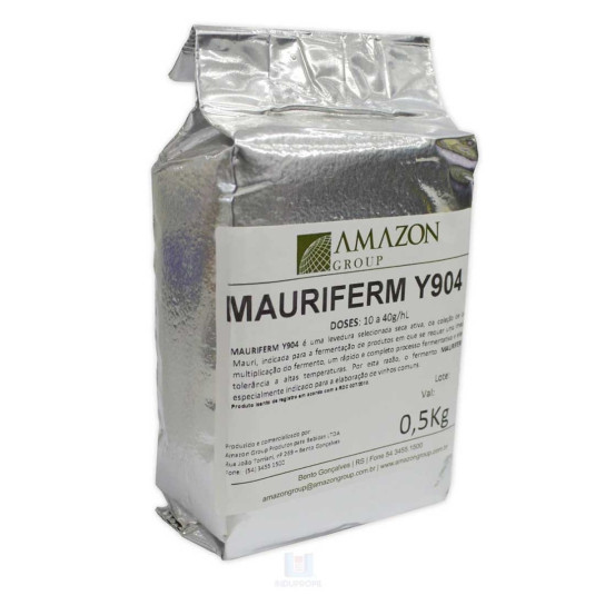 Pacote de Levedura Mauriferm Y904 - 500 gr