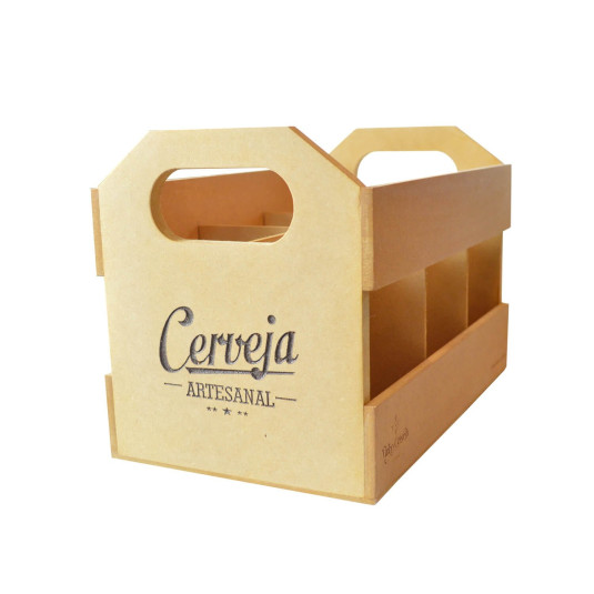 Caixa para Cerveja MDF - 6 Garrafas