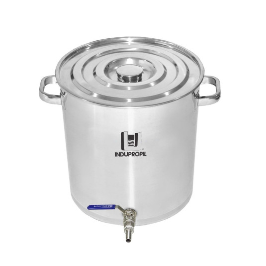 Caldeirão Cervejeiro Aço Inox nº 60 com Válvula Inox - 165 Litros