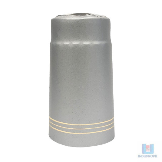 A cápsula para garrafa de vinho ou lacre térmoencolhivel para garrafas de vinhos cor prata