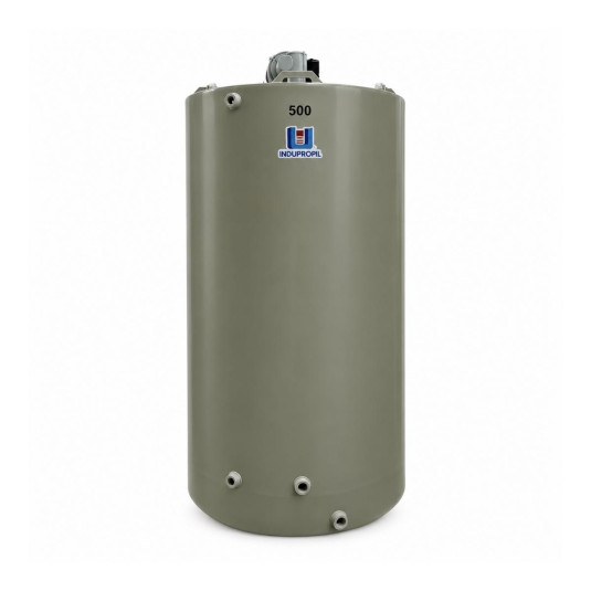 Tanque Misturador 500L PP Bege com Agitador 30RPM