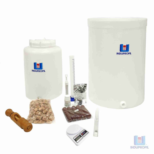 Kit Equipamento Iniciante Produção de Vinho - 60 Litros