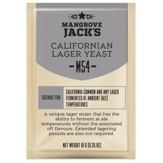 Fermento Levedura para Cerveja Mangrove Jacks M54 California Lager - 10 gr