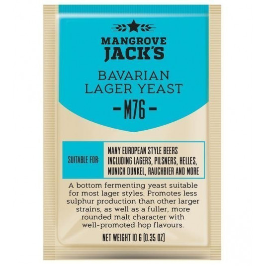 Fermento Levedura para Cerveja Mangrove Jacks M76 Bavarian Lager - 10 gr