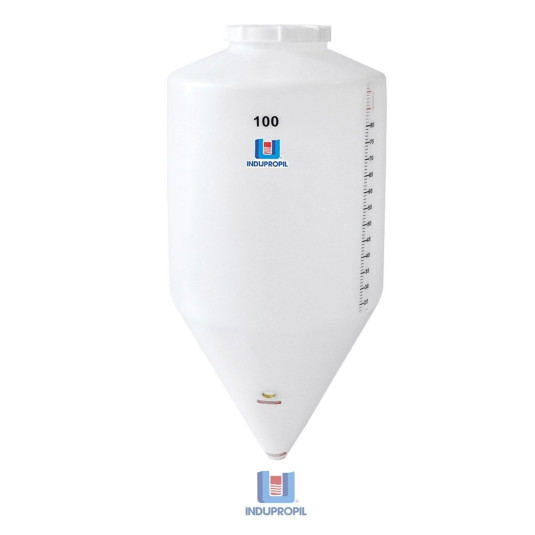 Fermentador Cônico Rotomoldado Branco 100 Litros