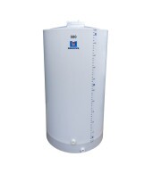 Pipa 500L em PP Branco Fundo Cônico