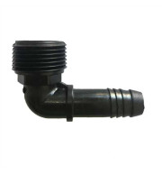 Joelho PVC Roscável ¾” BSP c/ Espigão ½” Preto