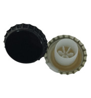 Tampa Champagne 29mm Com Bidule Blindo Integrado Preta