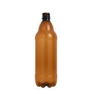 Garrafa PET 1L Âmbar Shortneck