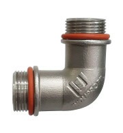Cotovelo Flange Inox BSP 3/4" com O-Rings