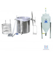 Kit Cervejeiro BIAB inox com Fermentador Rotomoldado - 20 Litros