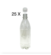 25 garrafas pet 500 ml com tampa branca