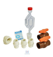 Kit de Acessório Registro PVC BSP 3/4” para Fermentadores Cônicos 2