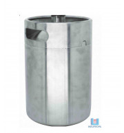 Growler (Barril) Em Inox Com Capacidade 5 Lt Sem Tampa