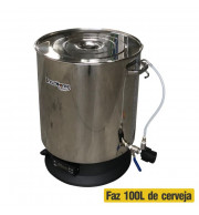 Microcervejaria Single Vessel BrewHome Link Bluetooth 100 Inox - 220v