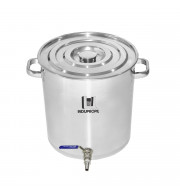 Caldeirão Cervejeiro Aço Inox nº 30 com Válvula Inox - 20 Litros