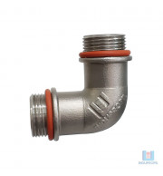 Cotovelo Com Flange Inox 304 Bsp 3/4 Com Orings