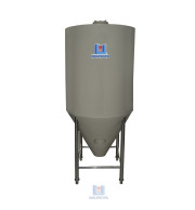 Equipamento para o processo de fabricação da cerveja. Com a parede dupla e o isolamento térmico, pode-se efetuar rigoroso controle de temperatura – 250 L.