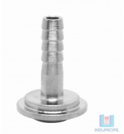 Niple Reto Latão 1/4 Cromado Para Chopp - para porcas 5/8"