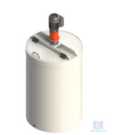 Tanque 300 Lts PE Branco Com Agitador PP