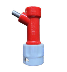 Conector Pin Lock Branco p/ Gás - Espigão ¼” 