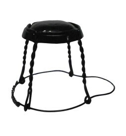 Gaiola Preta com Chapéu para Rolha de Espumante