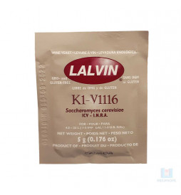 Levedura Lalvin K1/V1116 - 5gr