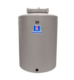 Pipa Polietileno Fundo Plano Rotomoldada 30 Litros Bege