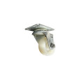 Rodízio SGPL 210 Nylon Branco 2" com Giro - Cap. 50KG
