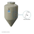 Fermentador Cônico Rotomoldado 75 Litros Bege