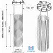 Kit de Refrigeração Básico Tampa Fermentador Branco 200/250 Litros