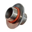 Niple Flange Inox Rosca BSP 3/4" com O-Ring