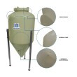 Fermentador Cônico Roto Pop 50 Litros Bege