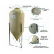 Fermentador Cônico Roto Pop 150 Litros Bege