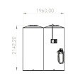 Tanque para Arla 3000L Roto Branco