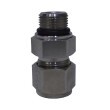 Conector Macho Dupla Anilha Inox 3/8” OD x 1/2"