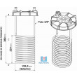 Kit Refrigeração Básico Tampa para Fermentador da cor Bege 25/50 Litro