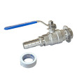 Kit de Válvula Inox 3/4" para Caldeirão