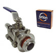 Kit de Válvula Inox Tripartida 1/2" para Caldeirão 